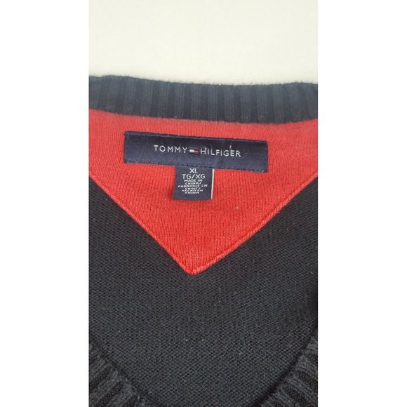 Tommy Hilfiger V-Neck Plaid Sweater. Men's‎ Size XL - Picture 2 of 6